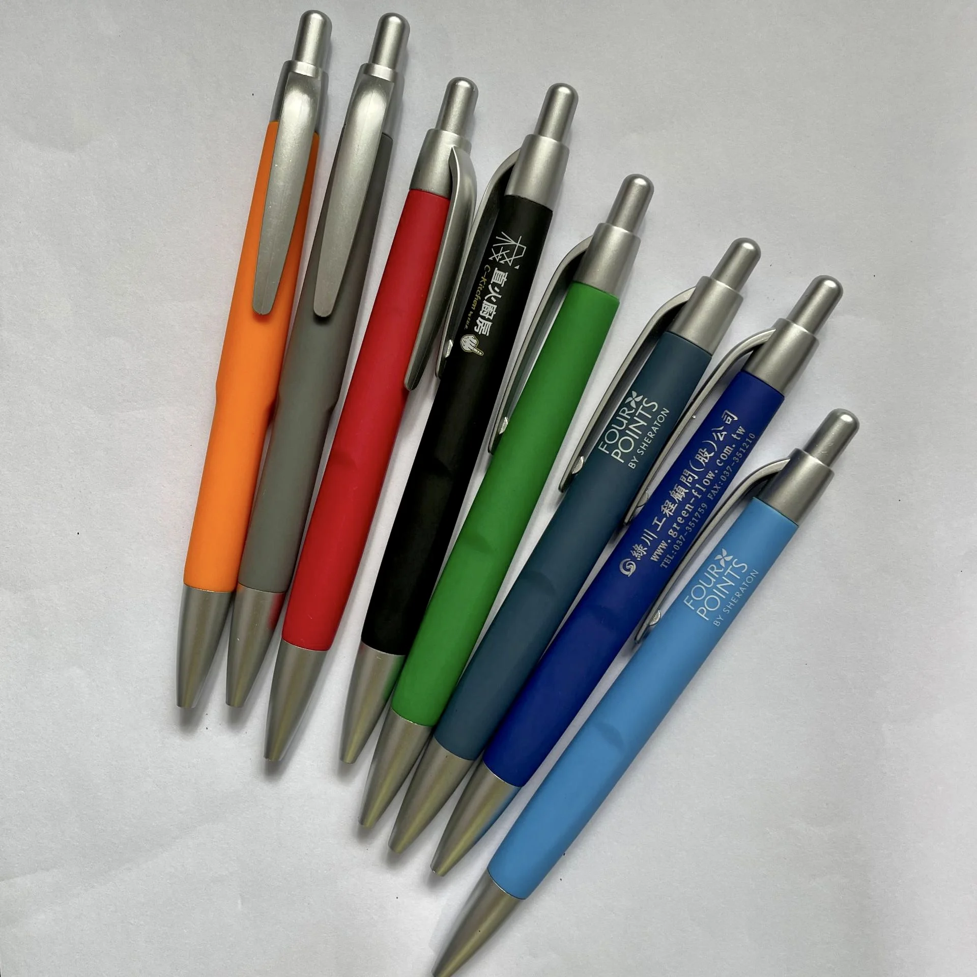 Cheap Promotion Soft Rubber Coated Plastic Pen Custom Logo