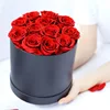 12 rose in scatola rotonda
