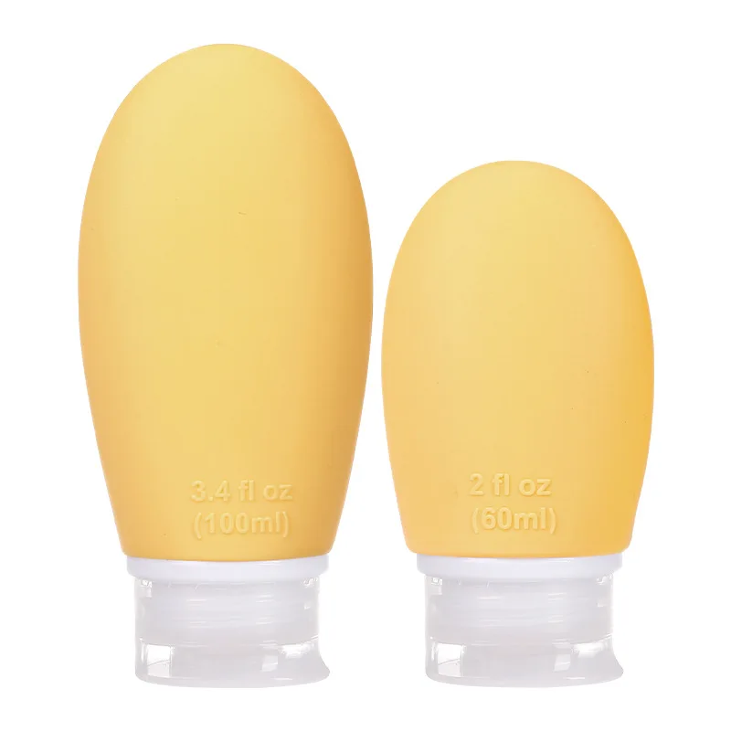 60ml 100ml Oval Squeeze Travel Bottles For Toiletries Tsa Approved ...