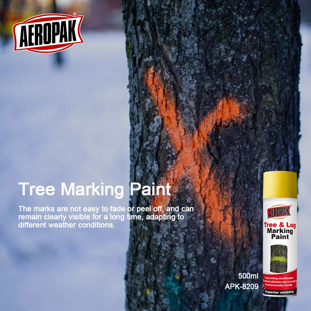 AEROPAK REACH 500ml Acrylic-based Tree Marking Spray Paint for Plastic Rubber and Boat Coating