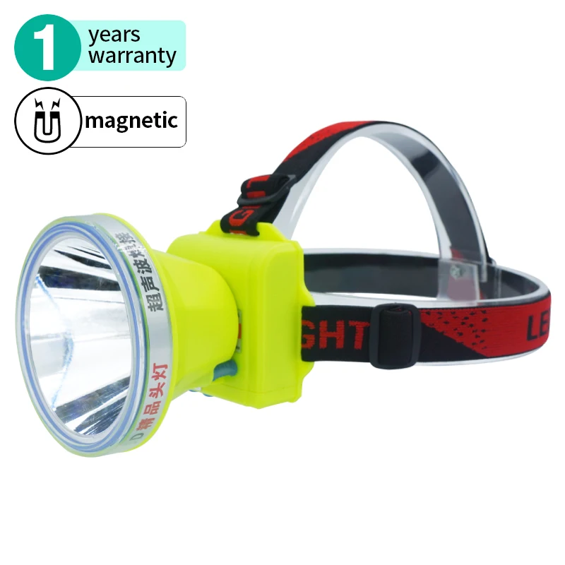 largo tiempo con baterías linterna lente ancha impermeable led usb  recargable lámpara de cabeza de alta potencia