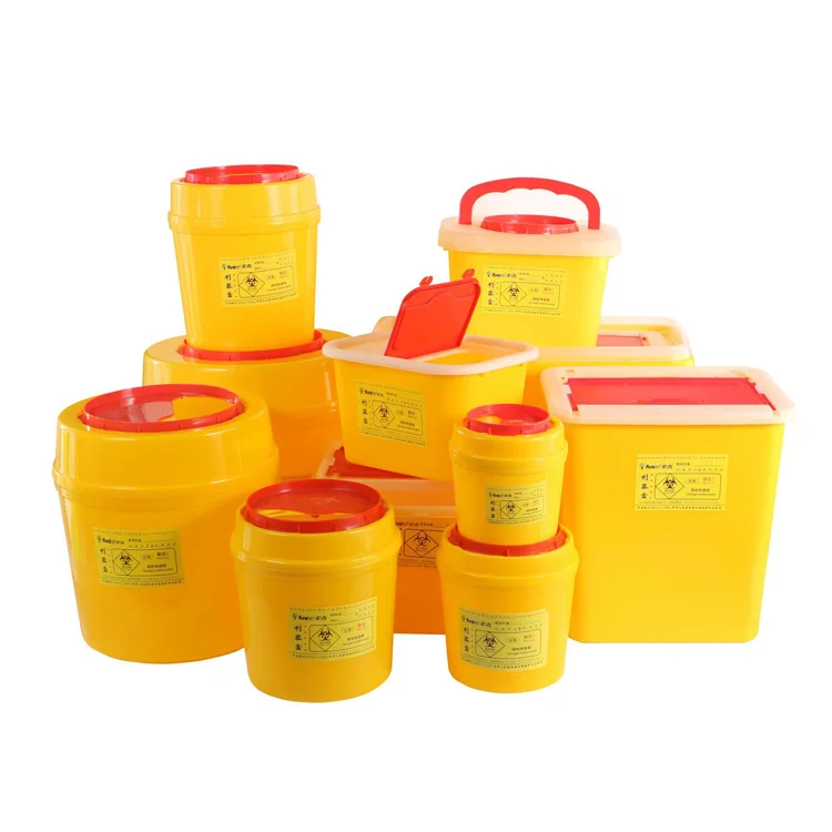 
 MM-SC8F 8L логотип под заказ медицинский многоразовый одноразовый острый контейнер с крышкой  