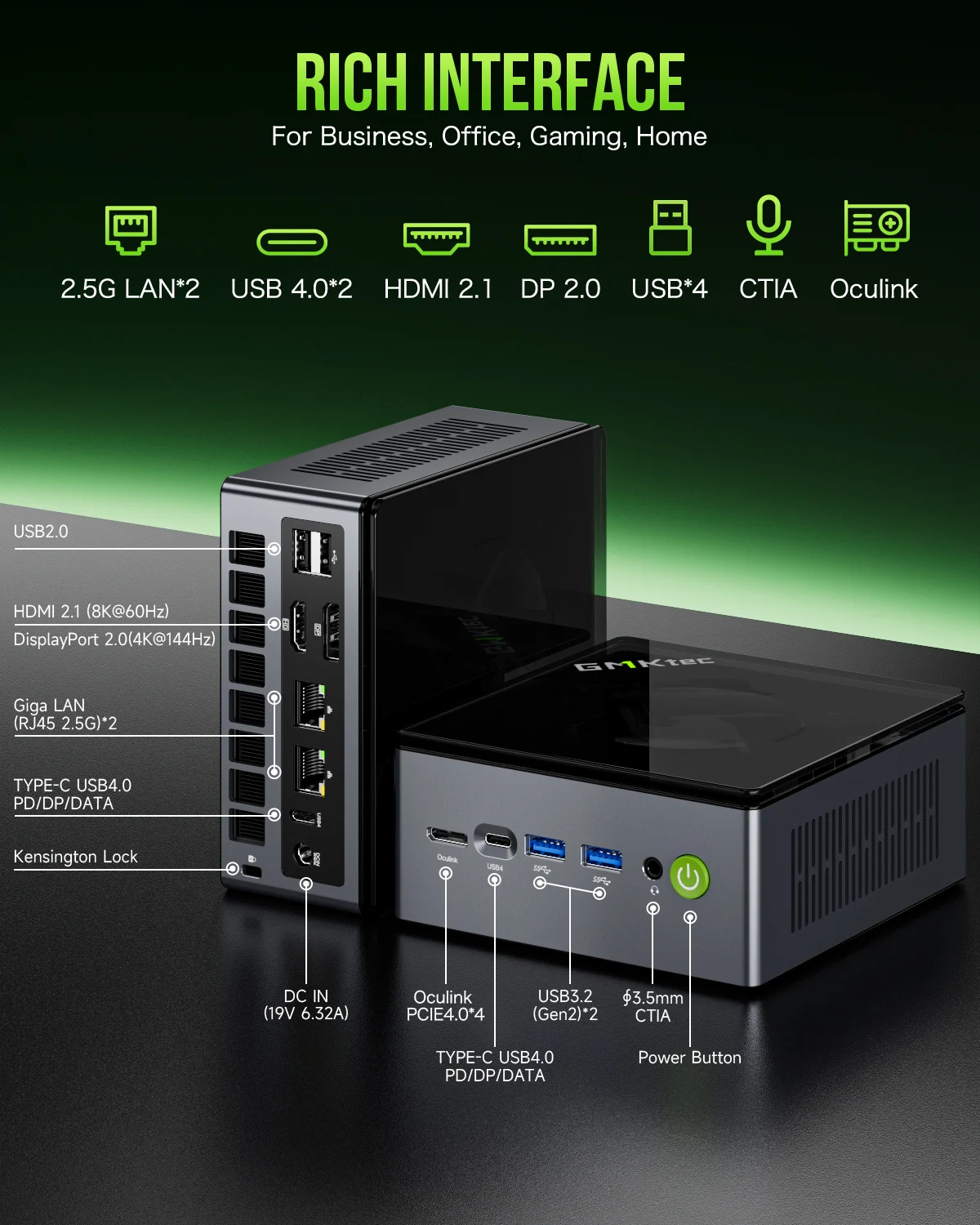Gmktec M7 AMD R7 Pro 6850H Gaming Mini PC - 8-Core Power