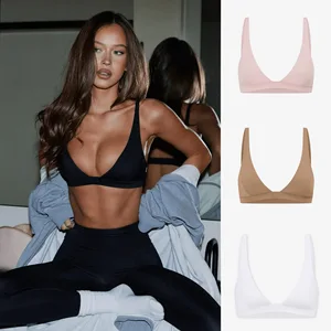 Fitness Custom High Quality Workout Backless Yoga Solid Color Plus Size Sports Comfortable Gym Bra for Women