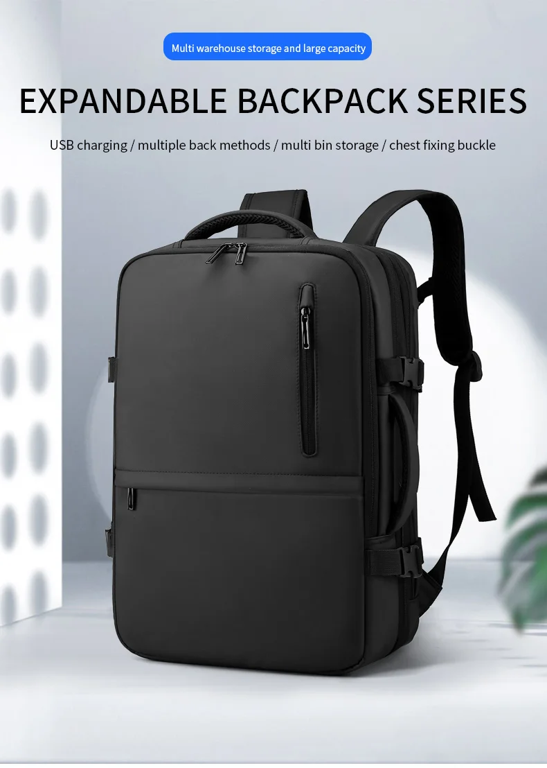 New Bag Laptop Usb Charging Men College School Waterproof Backpack Bag Travel Backpacks for Men