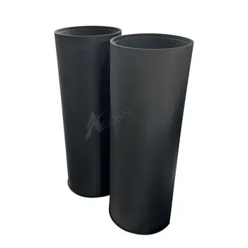 Black UHMWPE Plastic Pipe Industry Custom Tube CNC Cutting