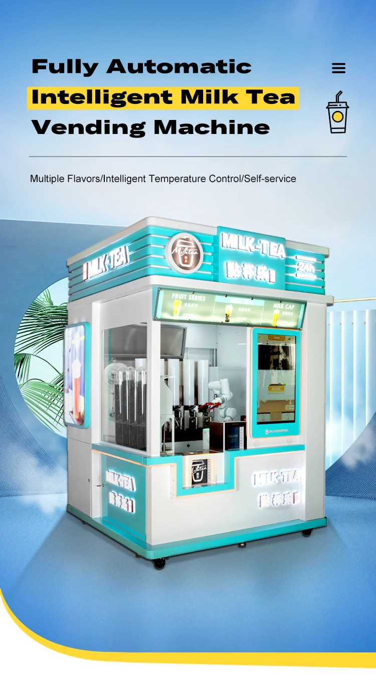 Wholesale Smart Bubble Boba Tea Vending Machine Automatic Robot Atm
