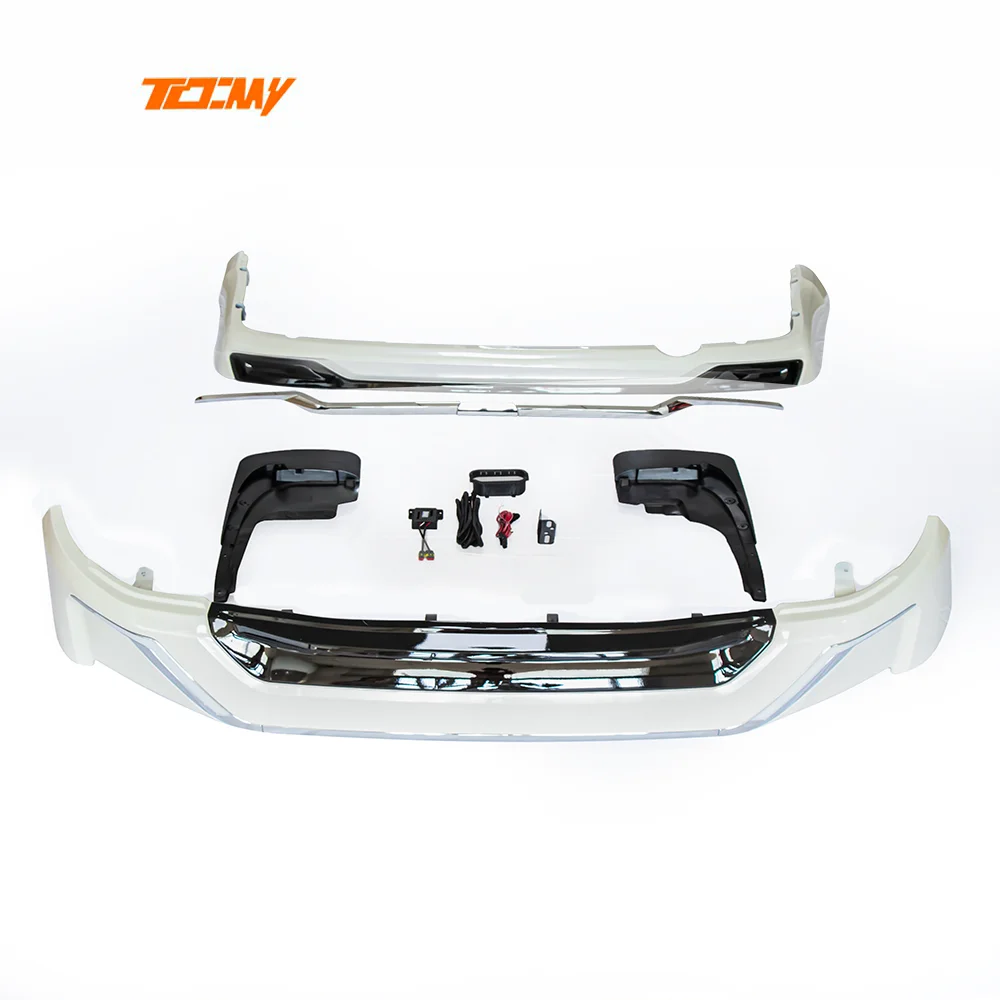 TDCMY Car Kits Wholesale Front Bumper Spoiler 19 Grille GT Rear Spoiler Body 3-piece Set para sa Land Cruiser LC200