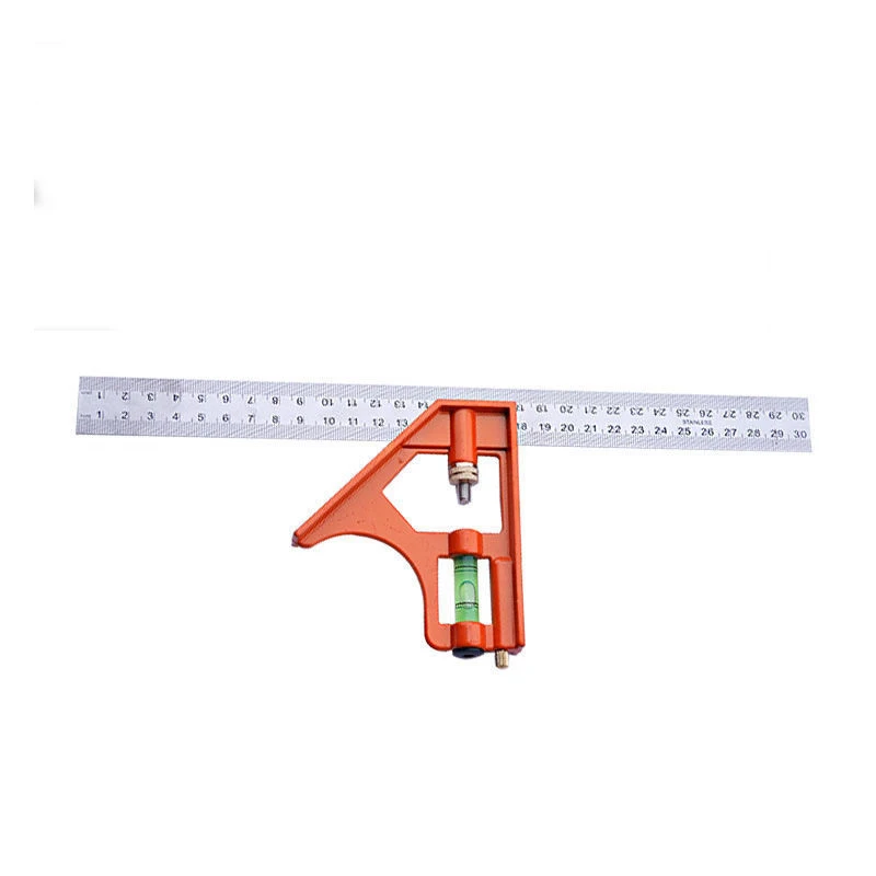 Multi-function Adjustable Combination Square Ruler with Level Bubble