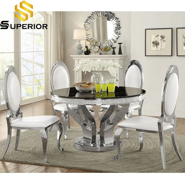 steel dining table 6 seater