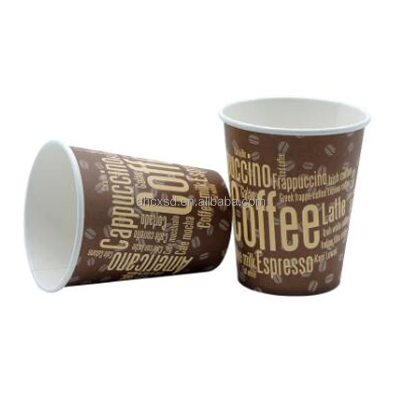 Hot Coffee Paper Cup Black Disposable Double Wall Gold Foil Stamping Custom Logo All Oz Oz