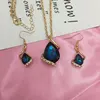 Blue - Gold Teardrop A