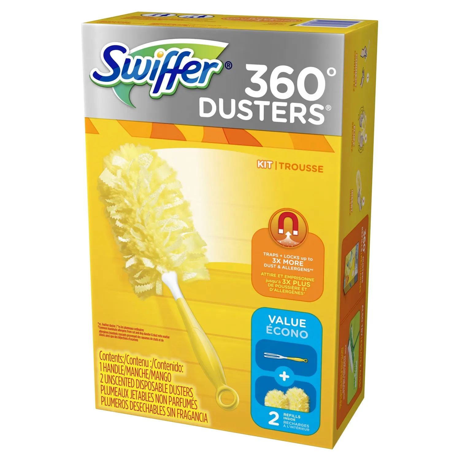 Новый трендовый продукт Волшебная электронная щетка для пыли 12 г 360 ручка статическая мягкое прикосновение на