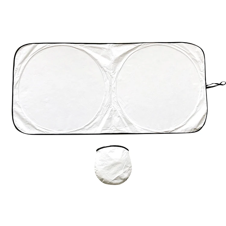 Foldable Reflective Window UV Visor Shield Pouch Windshield Cover Sunshade Protector Car White Tyvek Sun Shades