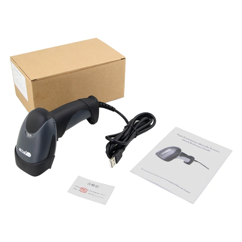 Netum M1 M10 Plug and Play Handheld Barcode Reader Wired USB 1D Barcode Scanner