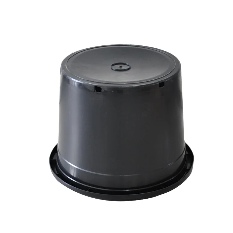 Wholesale High Quality Durable Lightweight Minimalist Design Round Garden Nursery 25 Gallon Plastic Pots