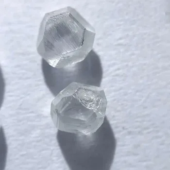 uncut rough White diamond price per carat HPHT/CVD big size synthetic rough diamond