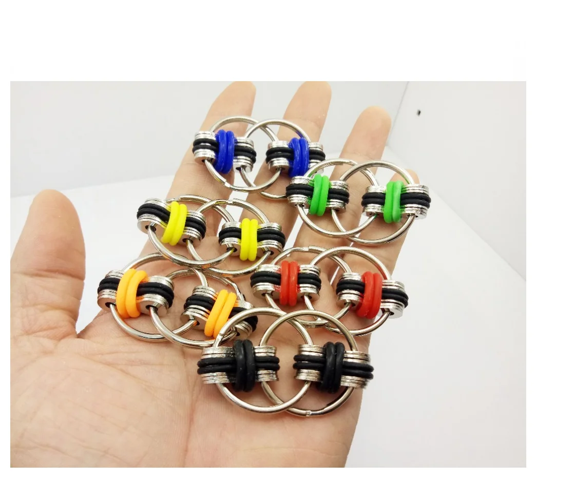 Металлические игрушки-фиджеты, мяч и цепочка, игрушка для взрослых