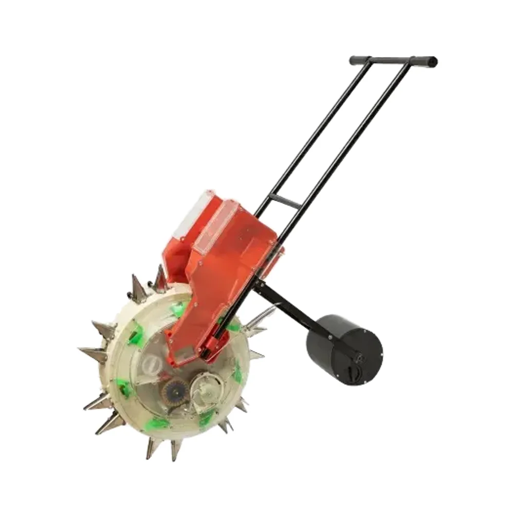 2-in-1 Manual Seeder & Transplanter Machine New Gear for Home Farm Use Corn Maize Adjustable Distance Fertilizing