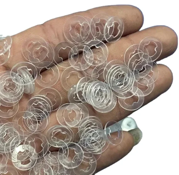 OEM поликарбонатная шайба из прозрачного белого и черного материала ПК с индивидуальным размером формой