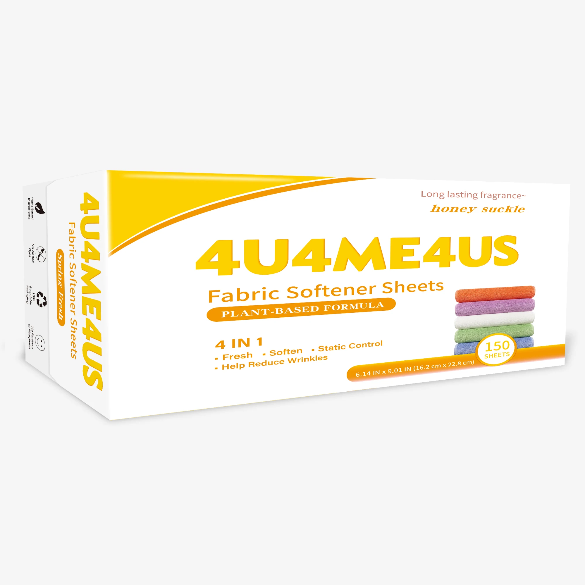 Fabric Softener Sheet Laundry Detergent for Clothing Dryer Appropriate for Apparel Use