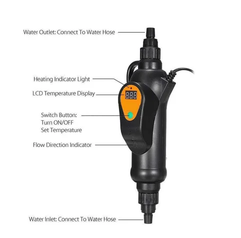 Sunsun 外置式加熱器 EH-300 300W インラインヒーター Sunsun 外置式加熱器 EH-300 300W インラインヒーター 水槽外部