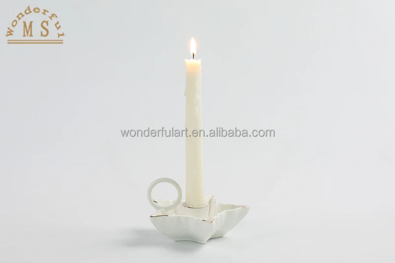 relief Trident-shape design terracotta dinner candle holder Including 3 tube compartment for homedecor and holiday party