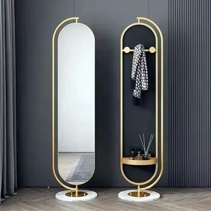 product luxury aluminum alloy framed full length dressing full body mirror for decor-3