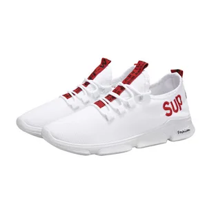 2021 New Breathable Sports Sneakers Men  Flying Woven Fashion Casual Shoe Men'S Running Shoes on Sales