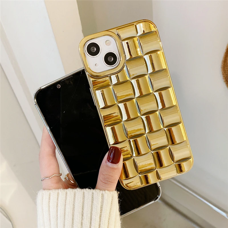 Luxury Phone Cases Golden Concept Geometric 3D for iphone 11 12 X Xr Xsmax,for iphone 13 Pro Max case with Golden Design Luxury Phone Cases Golden Concept Geometric 3D for iphone 11 12 X Xr Xsmax,for iphone 13 Pro Max case with Golden Design