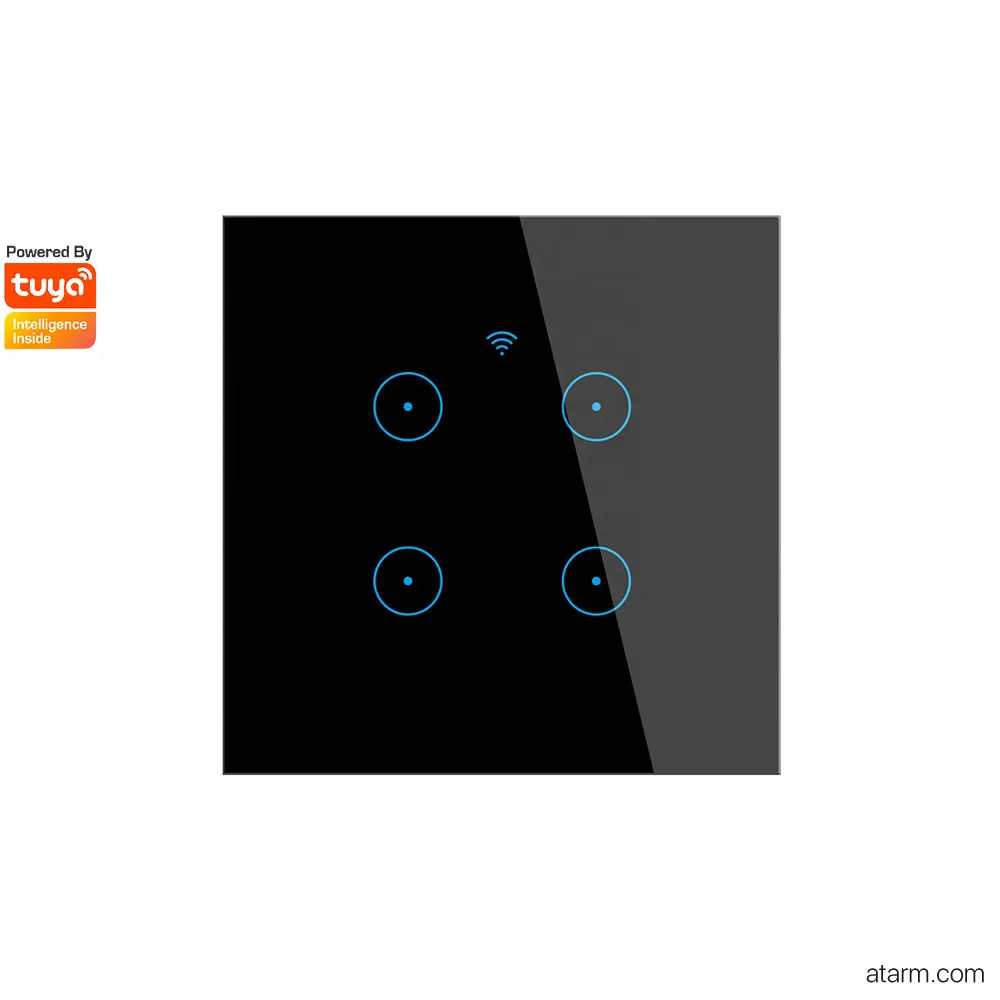 INTERRUTTORE SMART(Model:DS-101BW-4) 4 TASTI - WIBY - Smart Home,  dispositivi elettronici per la casa