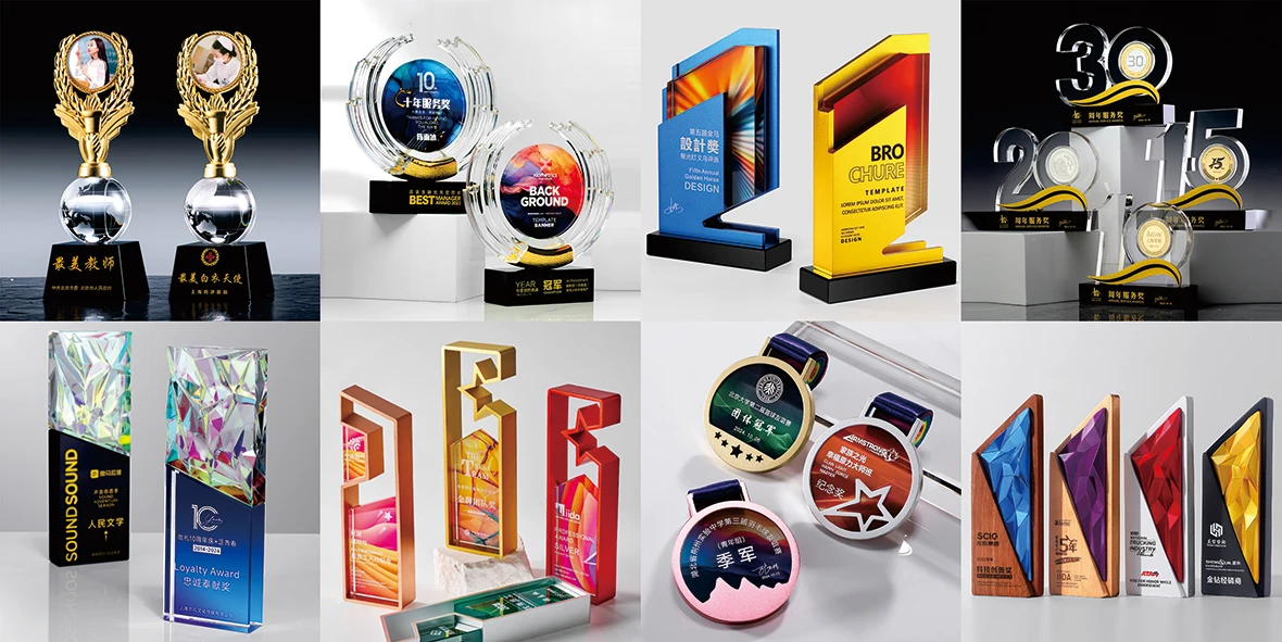 Custom Crystal Trophies - Perfect for Sports and Events