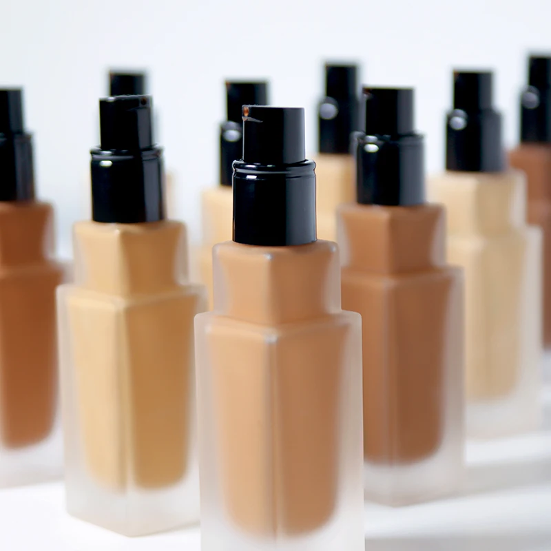 10 Color High Quality Foundation Makeup Sample Liquid Full Cover Long Lasting Private Label Matte Waterproof Make up Foundation