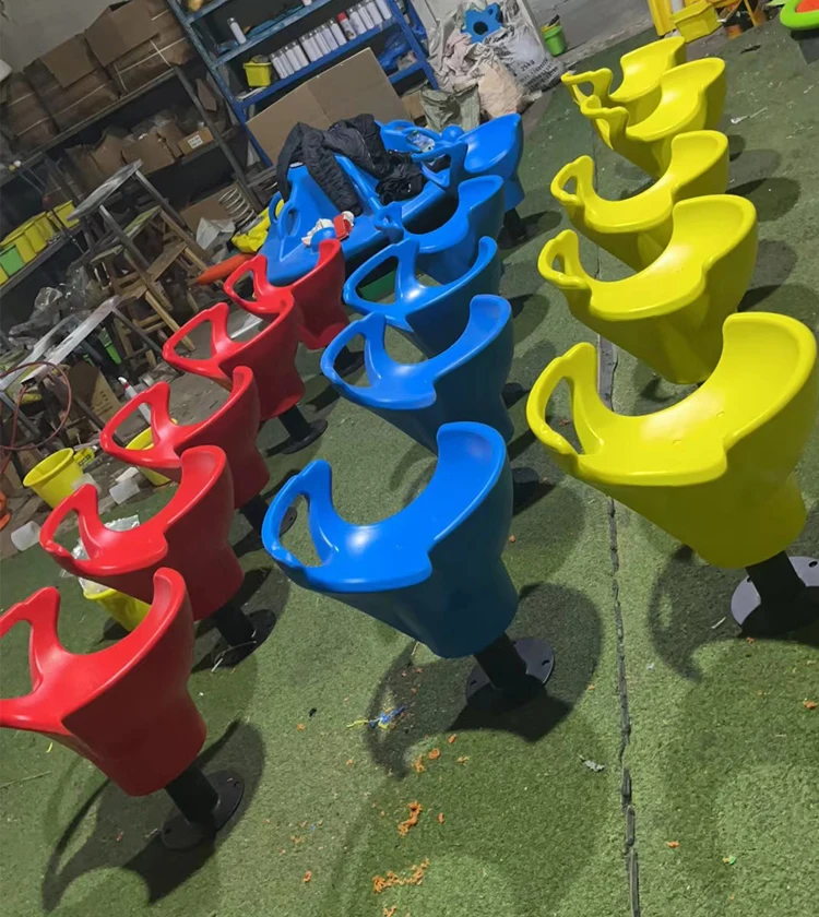 Children's Indoor and Outdoor Small Plastic Swivel Chair Outdoor Playground Equipment Children's Playground Accessories Toys