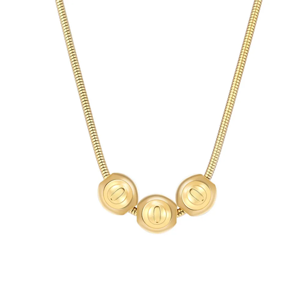 Stainless Steel Lucky Number Beaded 