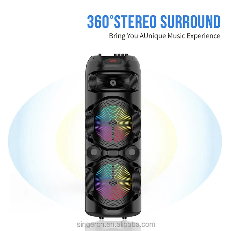 Caixa de Som Bluetooth Grande Portátil ZQS8220S ZQS8220 com