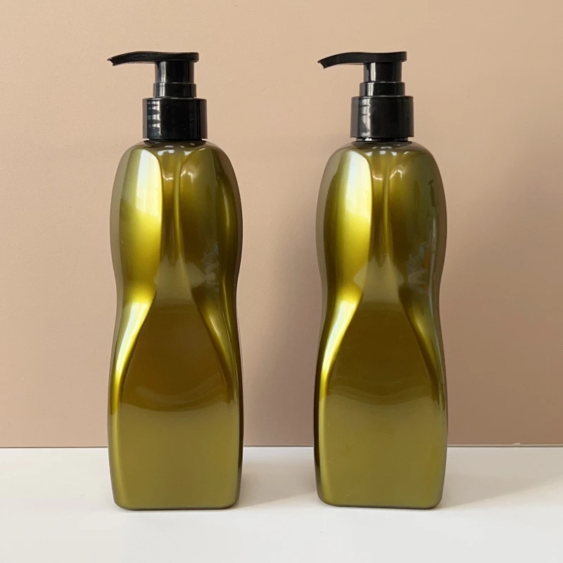 Factory 300ml 480ml PET Shampoo Container Liquid Plastic Emulsion Bottle