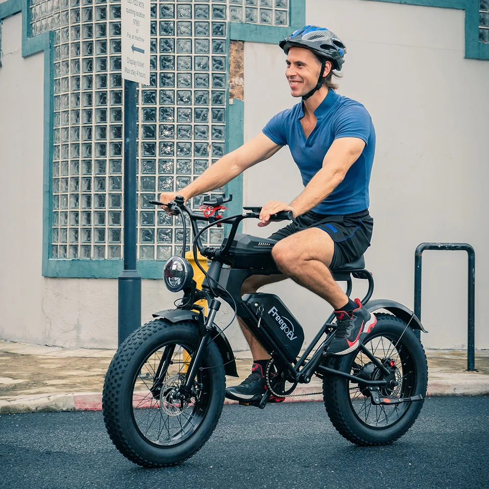 Freego DK200 US Warehouse for Shipping Package Shipping 1200W Motor 20-inch Electric Motorcycle Electric Fat Tire Dirt Bike