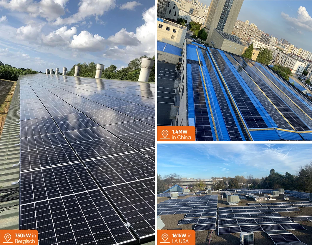 All Black Solar Panels Bifacial N-type 500W 550 Watt Mono Crystalline ...