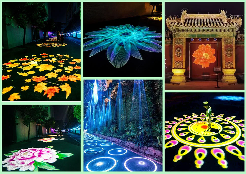 Светодиодный прожектор с логотипом gobo, 200 Вт, уличный водонепроницаемый Светодиодный прожектор с зумом GOBO