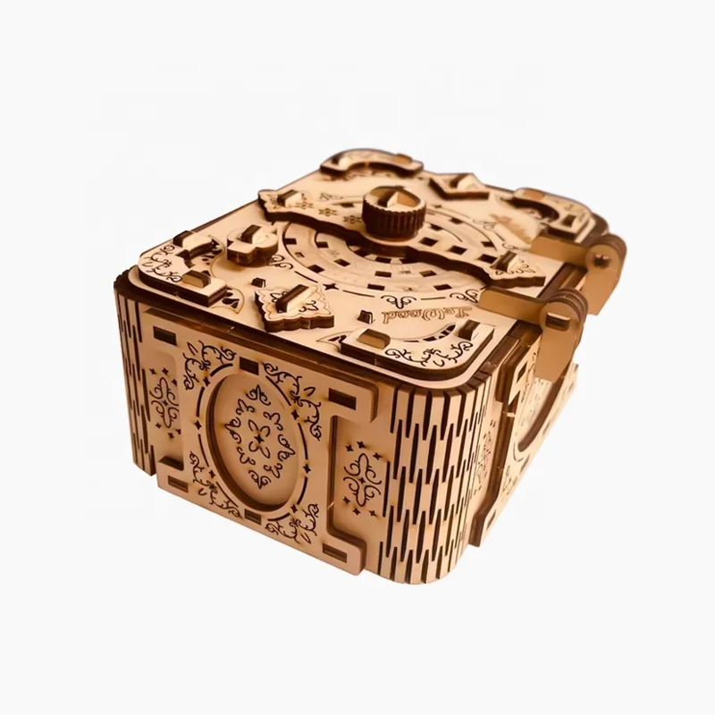 Mysterious Puzzle Box 3D Puzzle Toy Wooden Box Is Suitable for Puzzle Toy Home Decoration 170mm*140,m*84mm