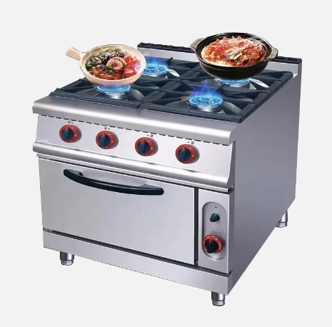 Stainless Steel Kitchen Range Gas Cooker Gainco Commercial Cooking Gas Range with Oven Freestanding Stove cooking rangewith Oven manufacture