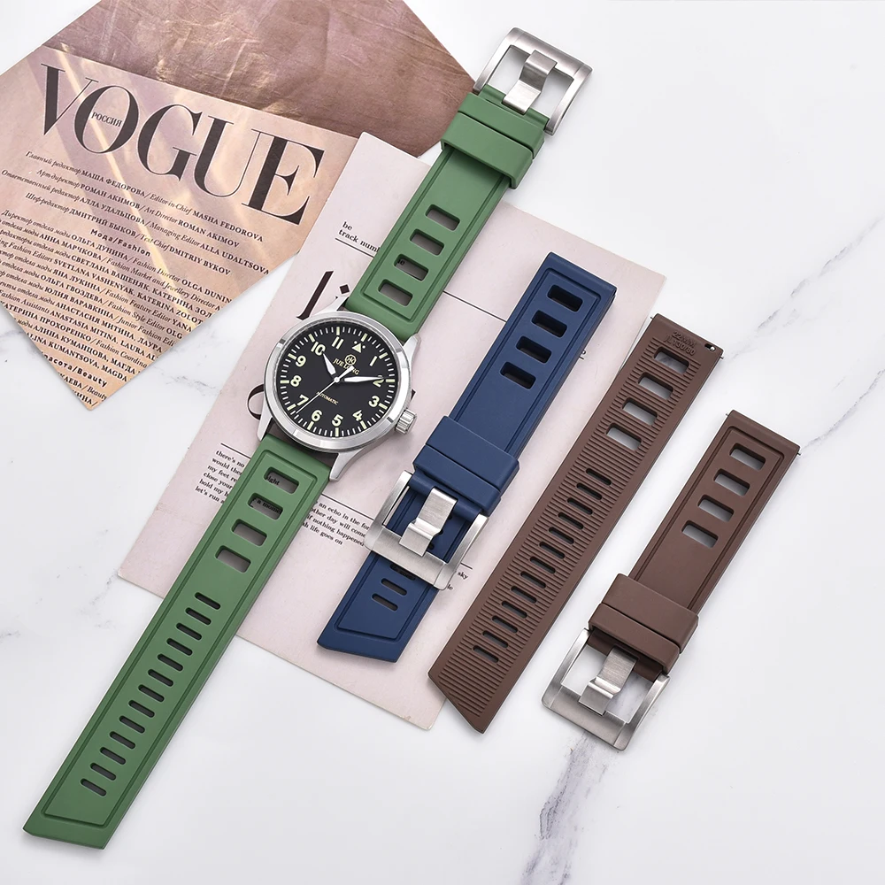 Watch Strap Iso Diver JUELONG Quick Release FKM Rubber Watch Strap