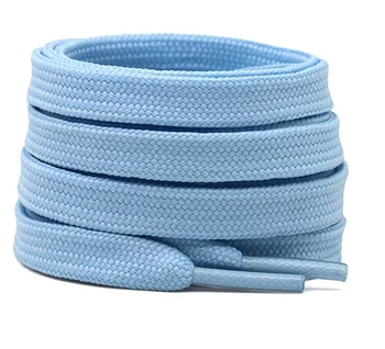 Light blue colored Athletic Shoe Laces Running Shoes Shoe Strings made in China