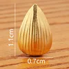 colorful 1 cm golden pumpkin seeds (alloy)