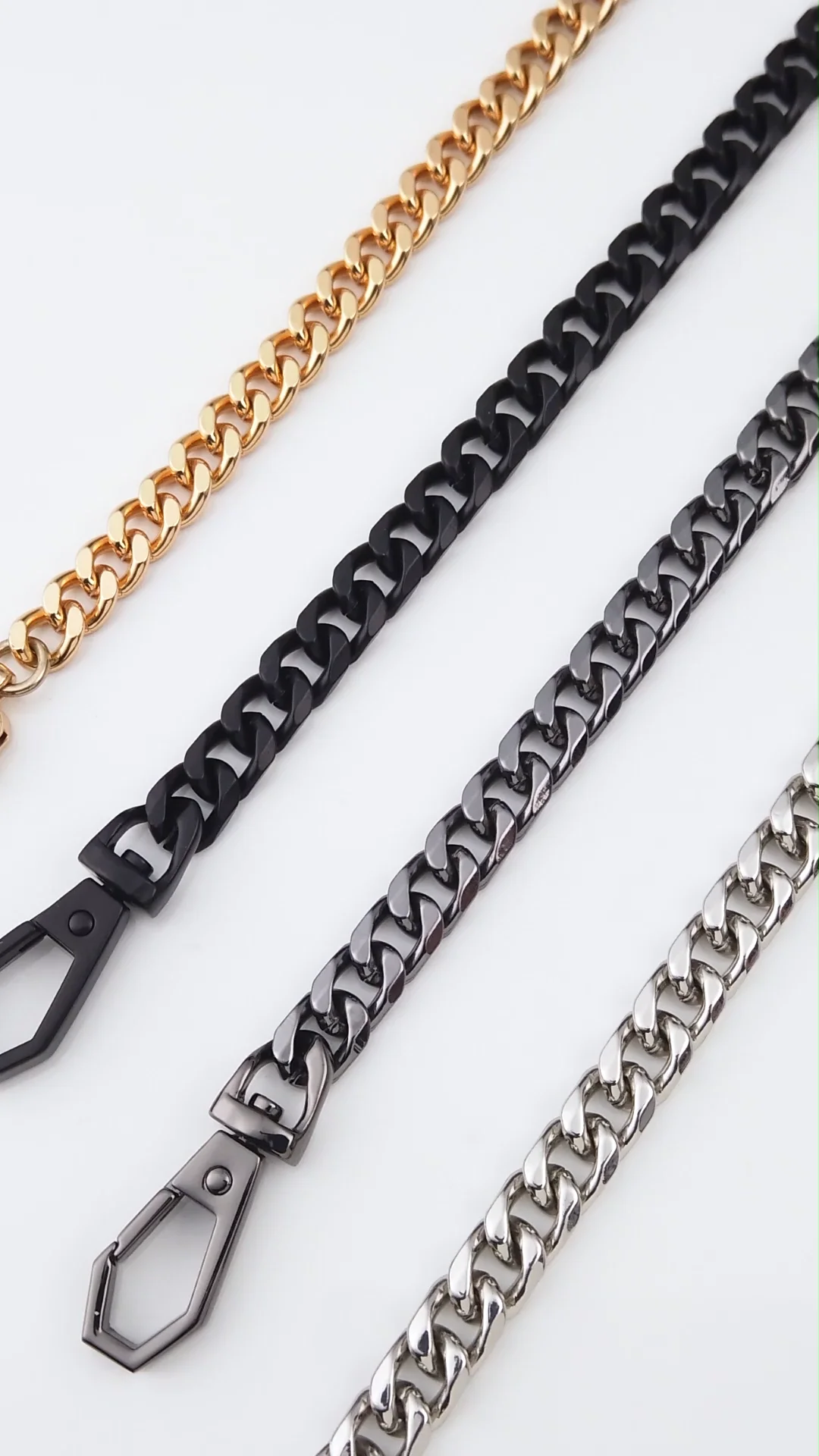Luxury Black Handbag Bag Accessories Chain Strap Suppliers Gunmetal