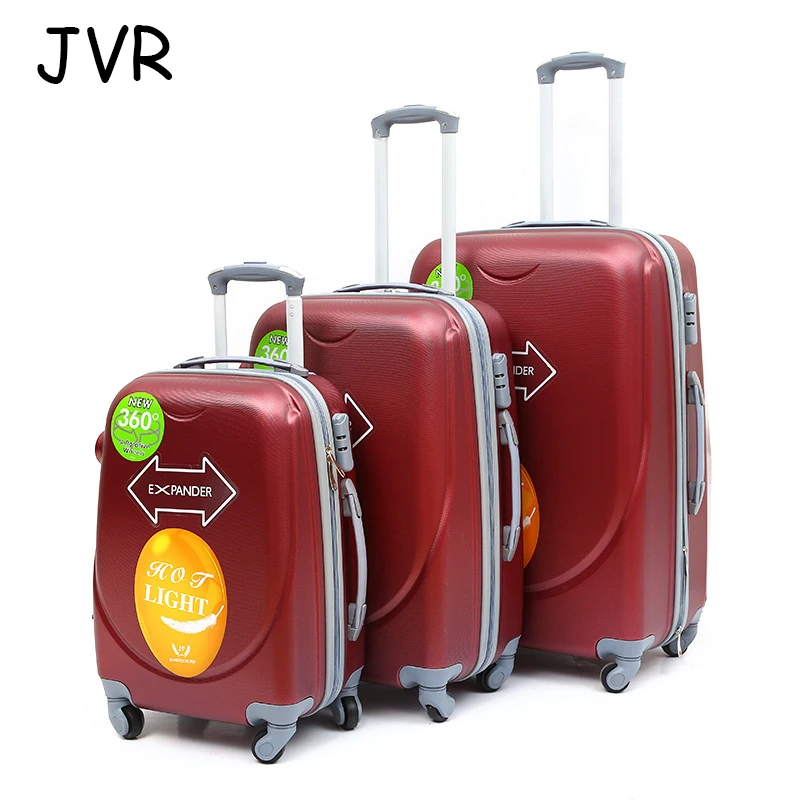 Valigia Rigida Da Cabina 20/24/28 Pollici PC+ABS Leggera Con 4 Ruote - Rosa Oro