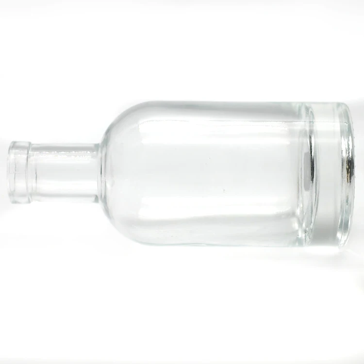 100ml 200ml Luxury Wholesale clear Customized Cork Top Liquor Spirits Rum Vodka Whiskey Tequila Gin OSLO Glass Bottles