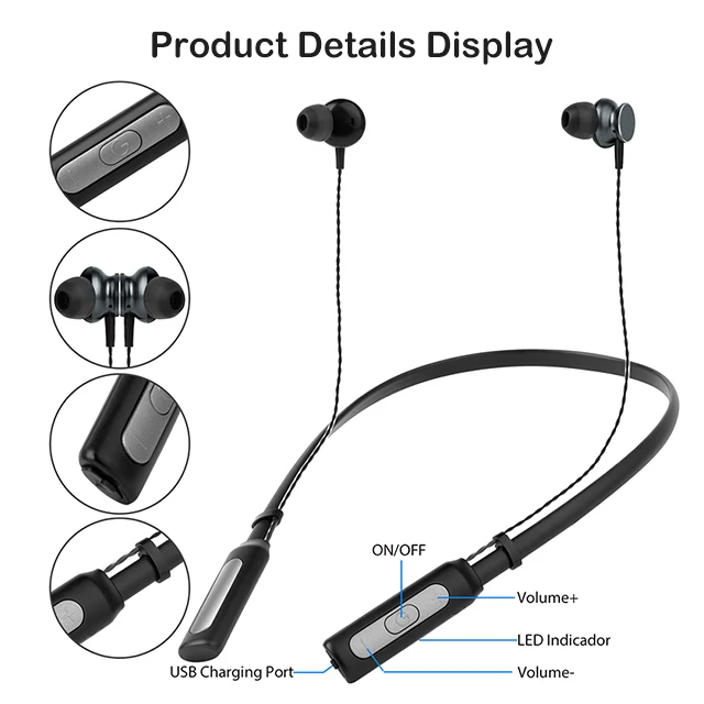 M1 Wireless Bt Fone De Ouvido Pendurado Running Fone De Ouvido Com - Main Image