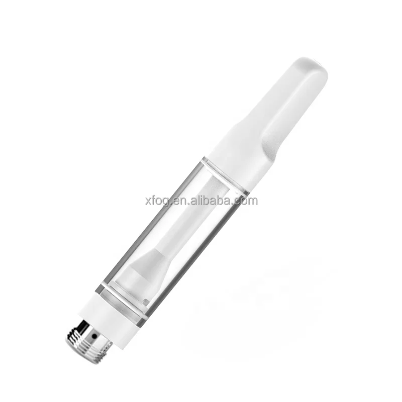 Full ceramic cartridge glass tank press tip cbd vape 05 ml ceramic vape cartridge